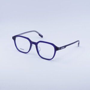 Kenzo KZ50102F 090 Eyeglasses Shiny Blue 53mm Square Frame